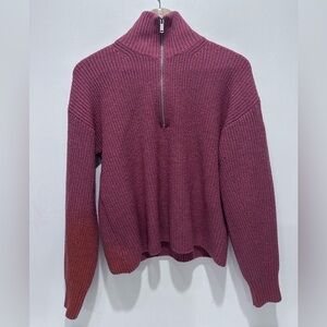 Old Navy Women’s Rib-Knit Quarter-Zip Sweater Size zero‎ XS